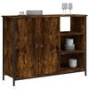 vidaXL Sideboard Smoked Oak 100x33x75 cm Engineered Wood