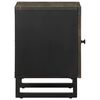 vidaXL Bedside Cabinet Black 40x33x46 cm Solid Wood Mango