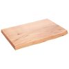 vidaXL Table Top Light Brown 60x40x(2-4) cm Treated Solid Wood Oak