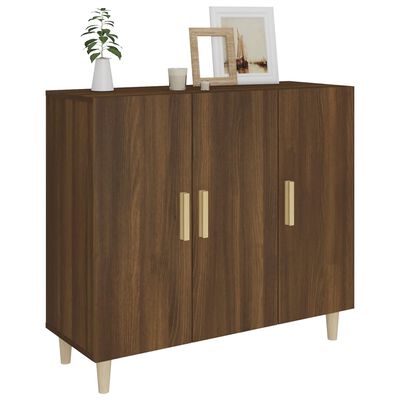 vidaXL Sideboard Brown Oak 90x34x80 cm Engineered Wood