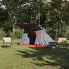 vidaXL Camping Tent Grey and Orange 282 x 225 x 154 cm Taffeta