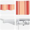 vidaXL Retractable Awning Retractable Yellow and Orange 500 x 350 cm