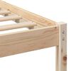 vidaXL Bed Frame Brown 140 x 190 cm Solid Pine Wood