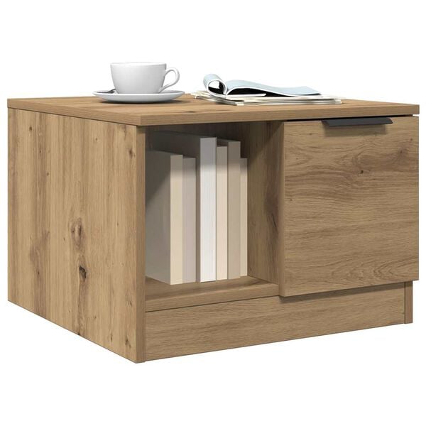 vidaXL Coffee Table Artisan Oak 50x50x36 cm Engineered Wood