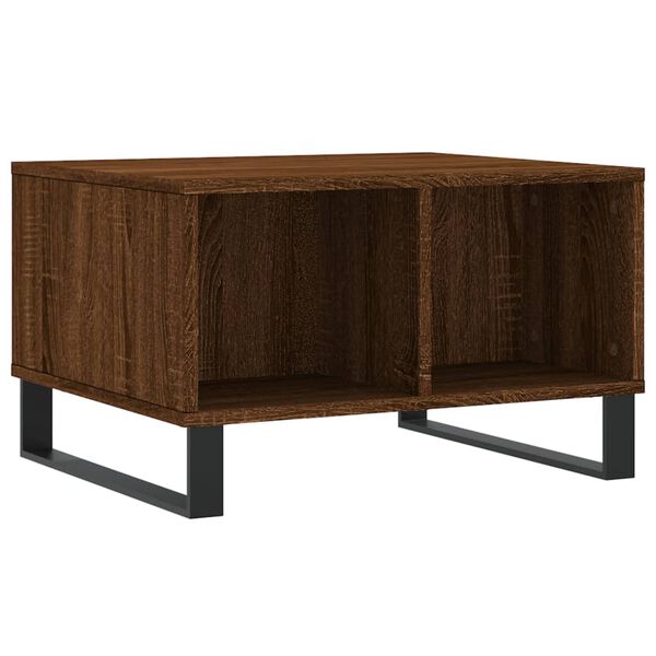 vidaXL Coffee Table Brown Oak 60x50x36.5 cm Engineered Wood