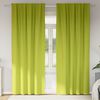 vidaXL Blackout Curtains with Rings 2 pcs Green 260 x 140 cm Polyester