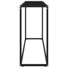 vidaXL Console Table Black 120x35x75 cm Tempered Glass