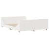 vidaXL Bed Frame without Mattress White 140x200 cm Solid Wood Pine