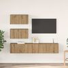 vidaXL TV Cabinet Set Wall-mounted 4 pcs Artisan Oak Engineered Wood