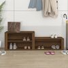 vidaXL Shoe Cabinet Brown Oak 150x35x45 cm Engineered Wood