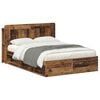 vidaXL Bed Frame with Storage Old Wood 135 x 190 cm Engineered Wood