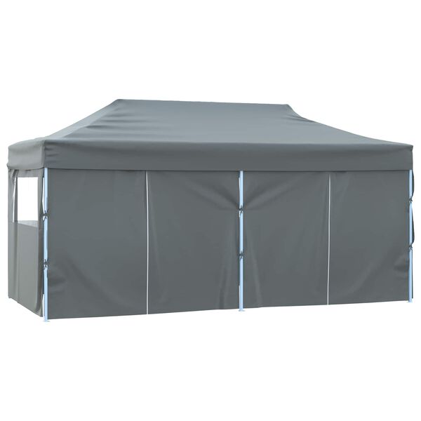 vidaXL Party Tent Folding Anthracite 291 x 580 x 315 cm Oxford Fabric