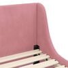 vidaXL Toddler Bed Frame with Headboard Pink 70 x 140 cm Velvet