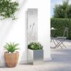 vidaXL Garden Privacy Screen Silver 32 x 150 cm Galvanised steel