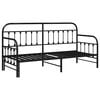 vidaXL Daybed Frame with Headboard Black 80 x 200 cm Steel