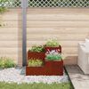 vidaXL Garden Planter Rusty 80 x 80 x 60 cm Weathering Steel