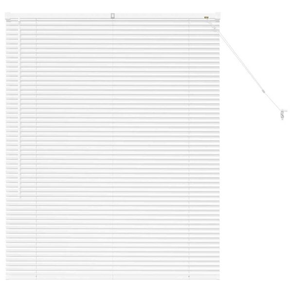 vidaXL Venetian Blinds Height Adjustable White 130 x 105 cm Aluminium