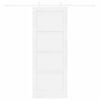 vidaXL Sliding Door White 78 x 202 cm Solid Pine Wood