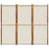 vidaXL 3-Panel Room Divider Light Grey 210x180 cm
