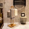 Bathroom Solutions Towel Holder Bamboo 38x32.5x70 cm