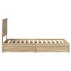 vidaXL Storage Bed with Drawer Sonoma Oak 100 x 200 cm Engineered Wood