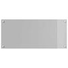 vidaXL Kitchen Backsplash Light grey 90 x 40 x 0.6 cm Tempered Glass