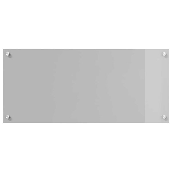 vidaXL Kitchen Backsplash Light grey 90 x 40 x 0.6 cm Tempered Glass