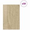 vidaXL Decor Panels 50 pcs Sonoma oak 40 x 60 x 0.3 cm Engineered wood