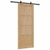 vidaXL Sliding Door ORKDAL Brown 83 x 202 cm Solid Pine Wood