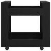 vidaXL Desk Trolley Black Oak 60 x 45 x 60 cm Engineered Wood