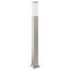vidaXL Bollard Light with Sensor&Outlet 80 cm Stainless Steel IP44