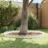 vidaXL Lawn Edgings 30 pcs White 103 x 0.05 x 22 cm Steel