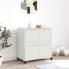vidaXL Sideboard White 68x39x72 cm Steel