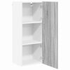 vidaXL Hanging Cabinet with Storage Riga Grey Sonoma 40 x 31 x 100 cm