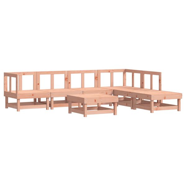 vidaXL 7 Piece Garden Lounge Set Solid Wood Douglas