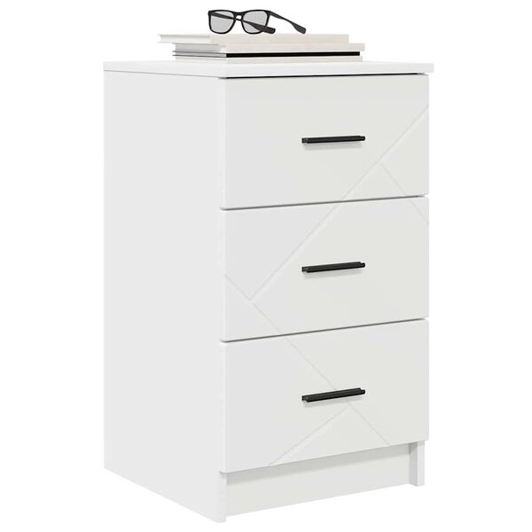 vidaXL Bedside Cabinet White 38 x 38 x 66 cm Engineered wood