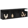 vidaXL Wall Cabinet 100x20x30 cm Black Engineered Wood