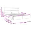 vidaXL Storage Bed Concrete Grey 200 x 200 cm Engineered Wood