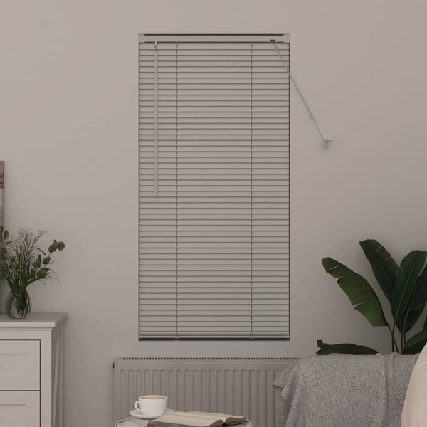 vidaXL Venetian Blinds Height Adjustable White 130 x 55 cm Aluminium