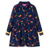 Kids' Dress with Long Sleeves Navy 128