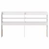 vidaXL Headboard with Shelves White 150 cm Solid Wood Pine