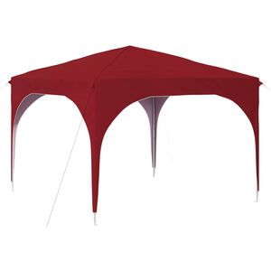 vidaXL Pop-up Party Tent 290 x 290 x 245 cm Burgundy Oxford Fabric