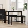 vidaXL Dining Bench 2 pcs Black Oak 100 x 32.5 x 48.5 cm