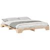 vidaXL Bed Frame Brown 180 x 210 cm Solid Pine Wood