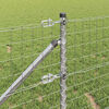 vidaXL Fence with Post Silver 0.6 x 25 m Steel