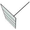 vidaXL Walk-in Shower Wall Black 100x195 cm Frosted ESG Glass