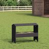 vidaXL Livestock Feeding Trough Black 79 x 35 x 62 cm
