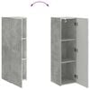 vidaXL Wall-mounted 6 pcs Concrete Grey