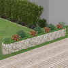 vidaXL Gabion Raised Bed Galvanised Iron 470x50x50 cm
