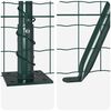 vidaXL Fence with Post Green 0.6 x 25 m Steel and PVC